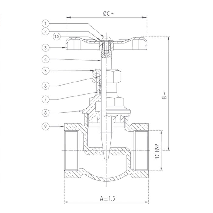 Bronze Needle Valve (Screwed) Design