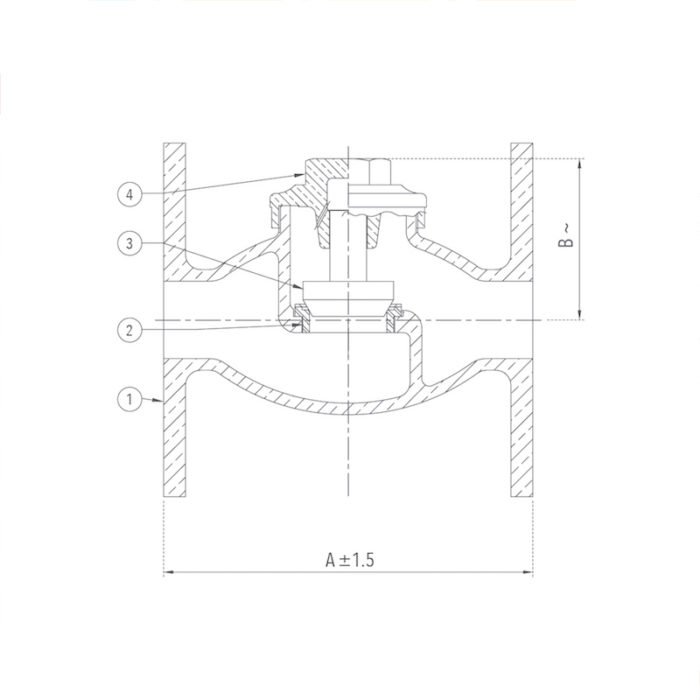 Bronze Horizontal Check Valve No.9 (Flanged) Design