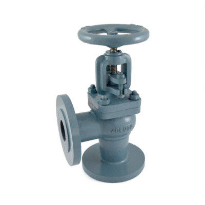 1066 Cast Iron Globe Steam Stop Valve Angle Pattern (Flanged)