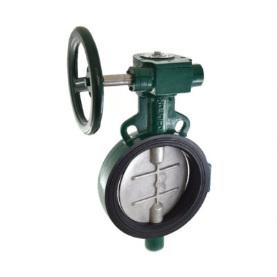 1078C Butterfly Valve (Wafer Type), PN 1.6 with S.S 304 Disc - Gear Operated