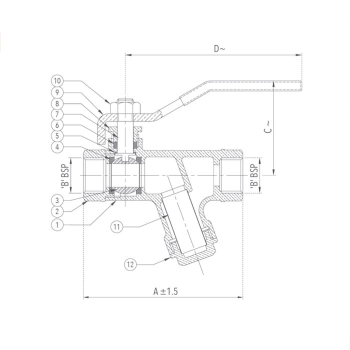 Bronze Ball Valve With Integral Strainer (Screwed) Design