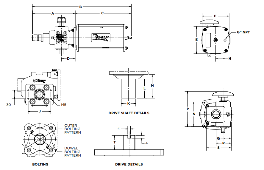 Compact Scotch Yoke Actuator Series 98C Design
