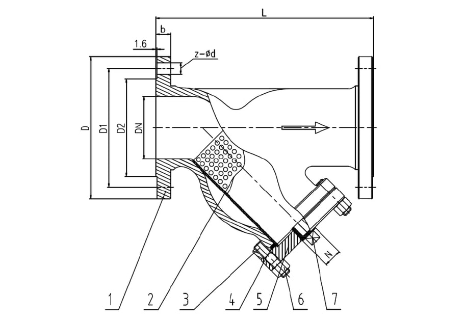 Y Type Strainer Design